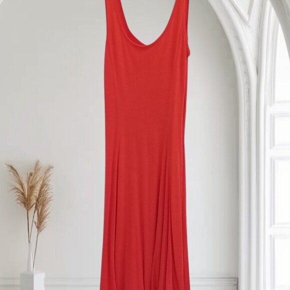 Sun Dress Coral Sleeveless Cottage core - Picture 2 of 7